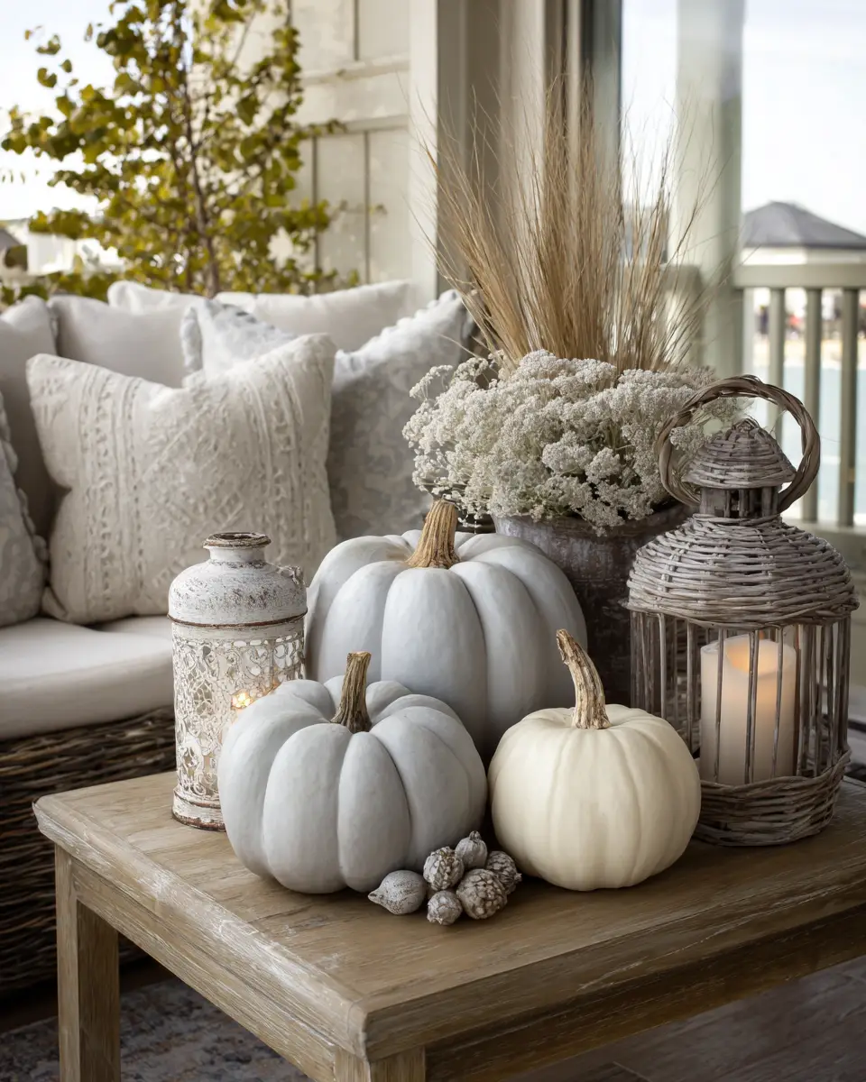 Greige Coastal Balcony Decor Ideas