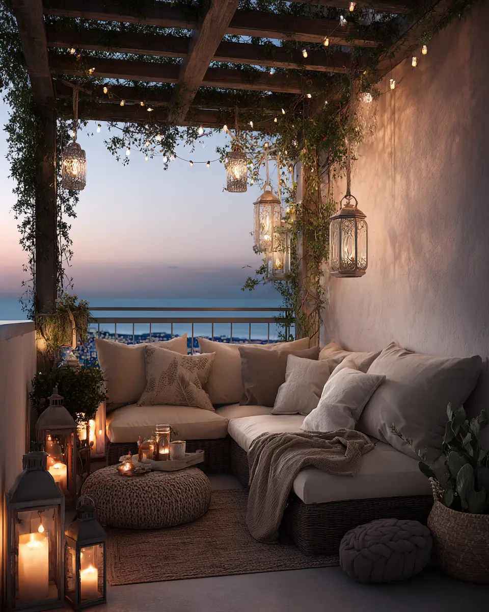 Greige Coastal Balcony Decor Ideas