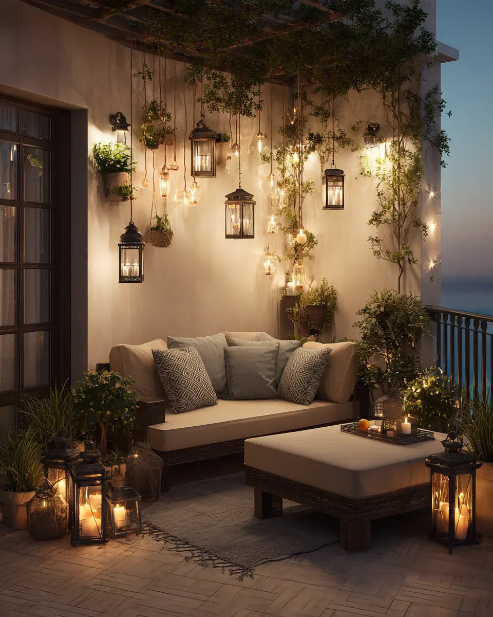 Greige Coastal Balcony Decor Ideas