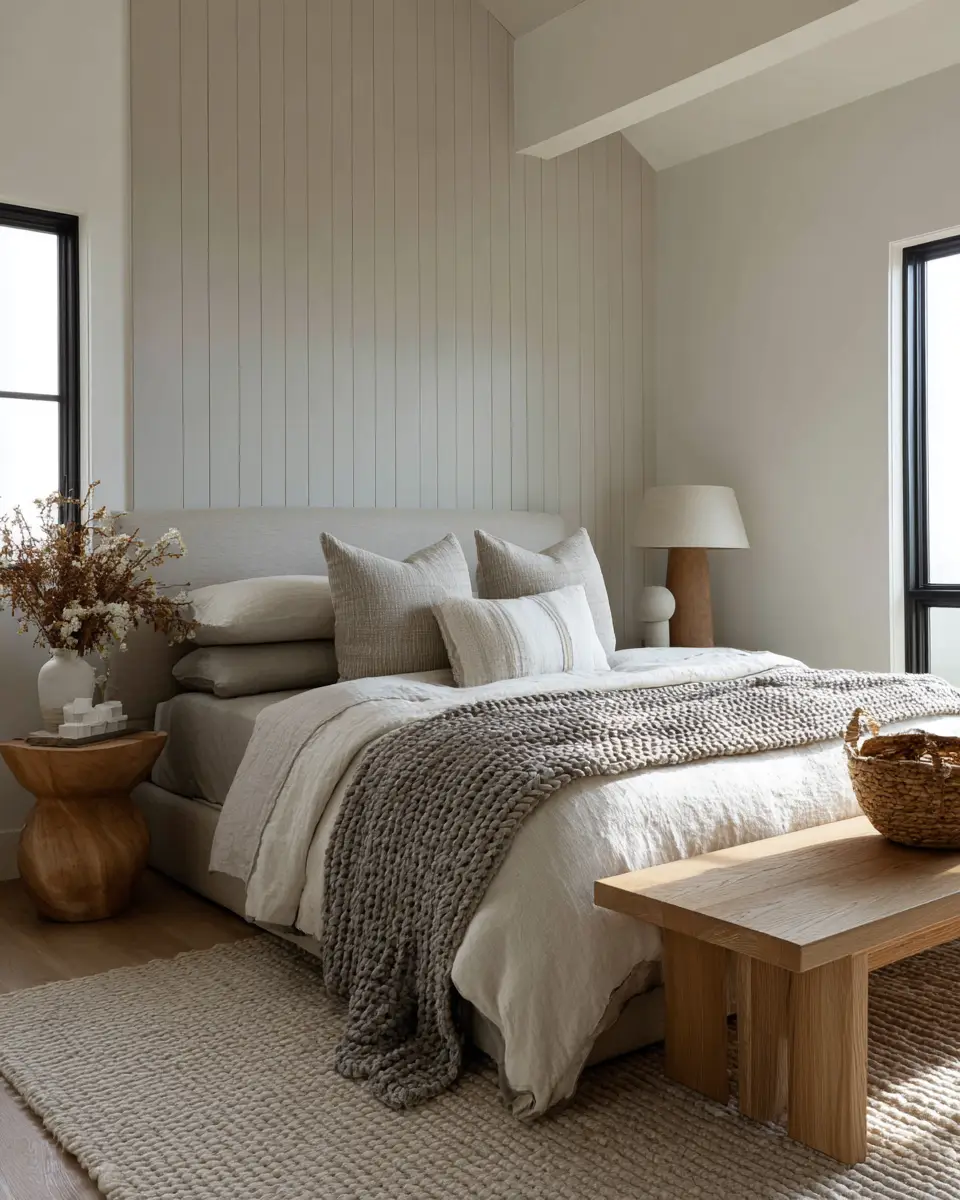 Greige Coastal Bedroom Decor Ideas