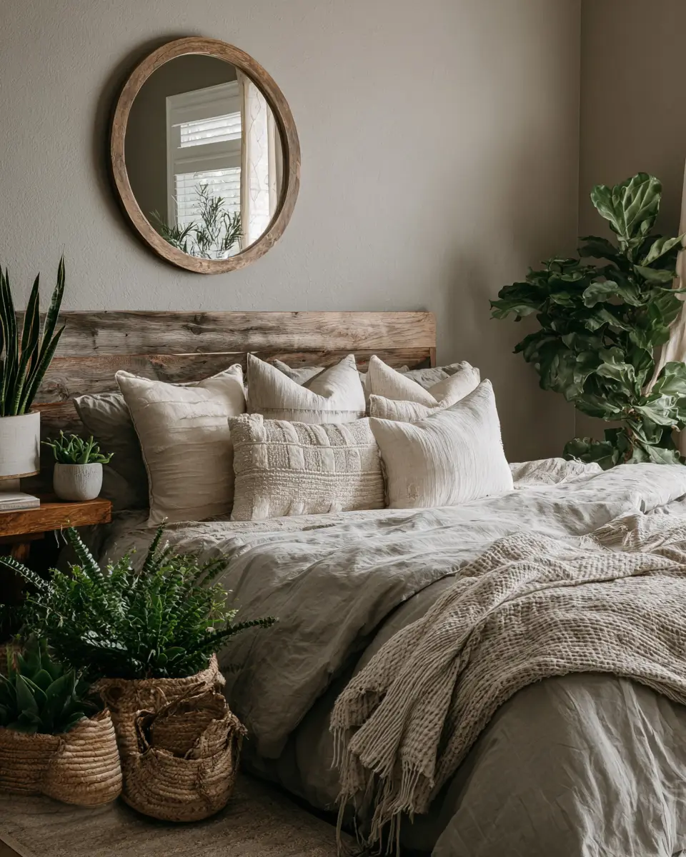 Greige Coastal Bedroom Decor Ideas