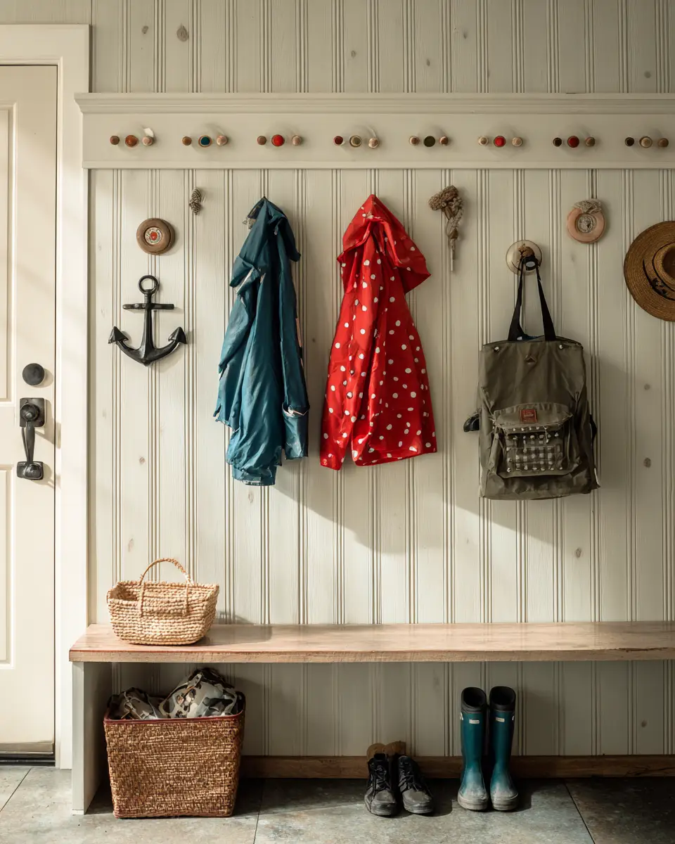 Greige Coastal Garage Decor Ideas - Featured