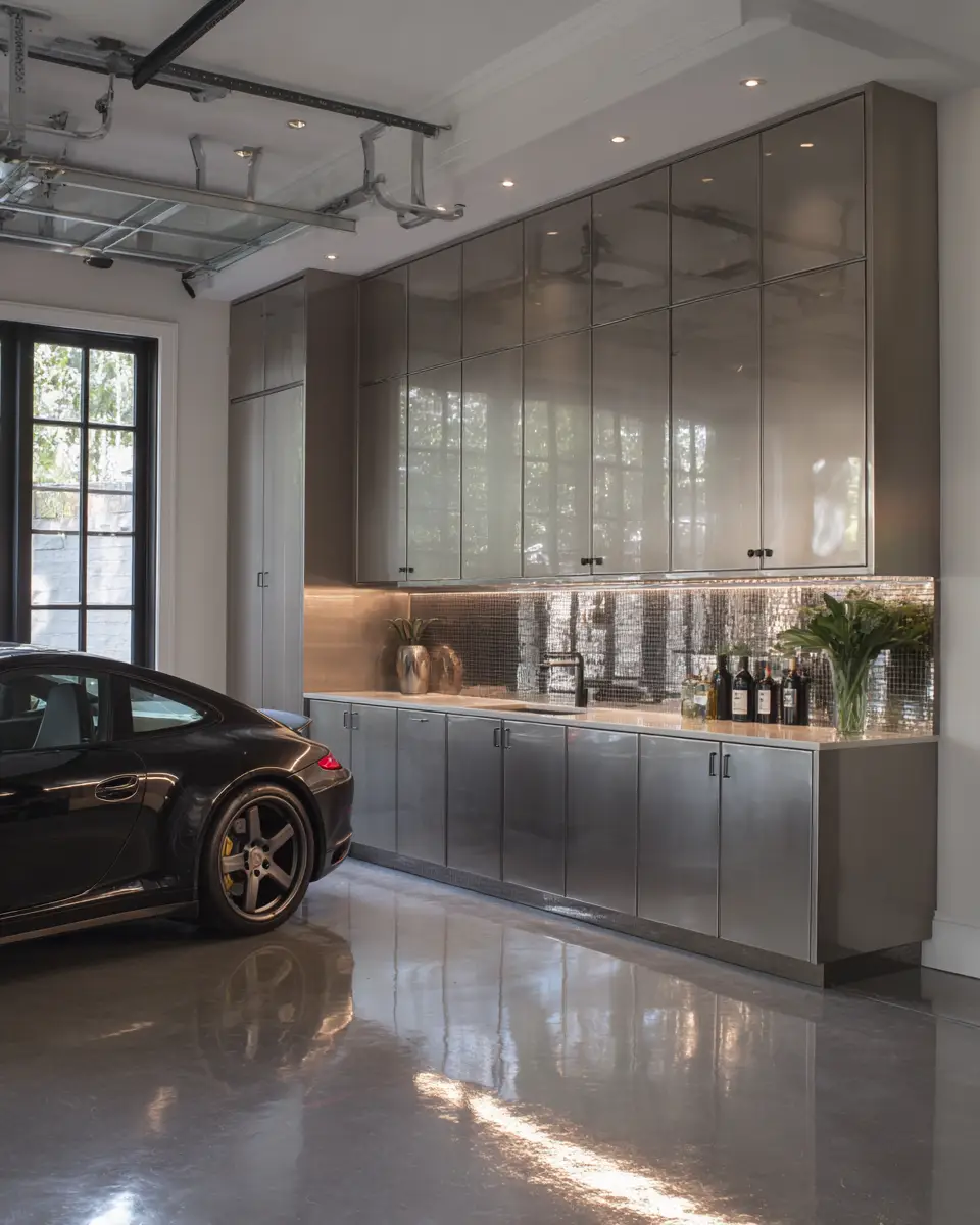 Greige Coastal Garage Decor Ideas