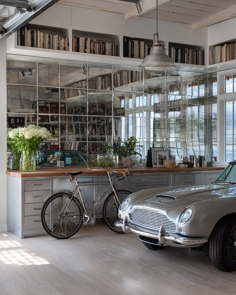 Greige Coastal Garage Decor Ideas