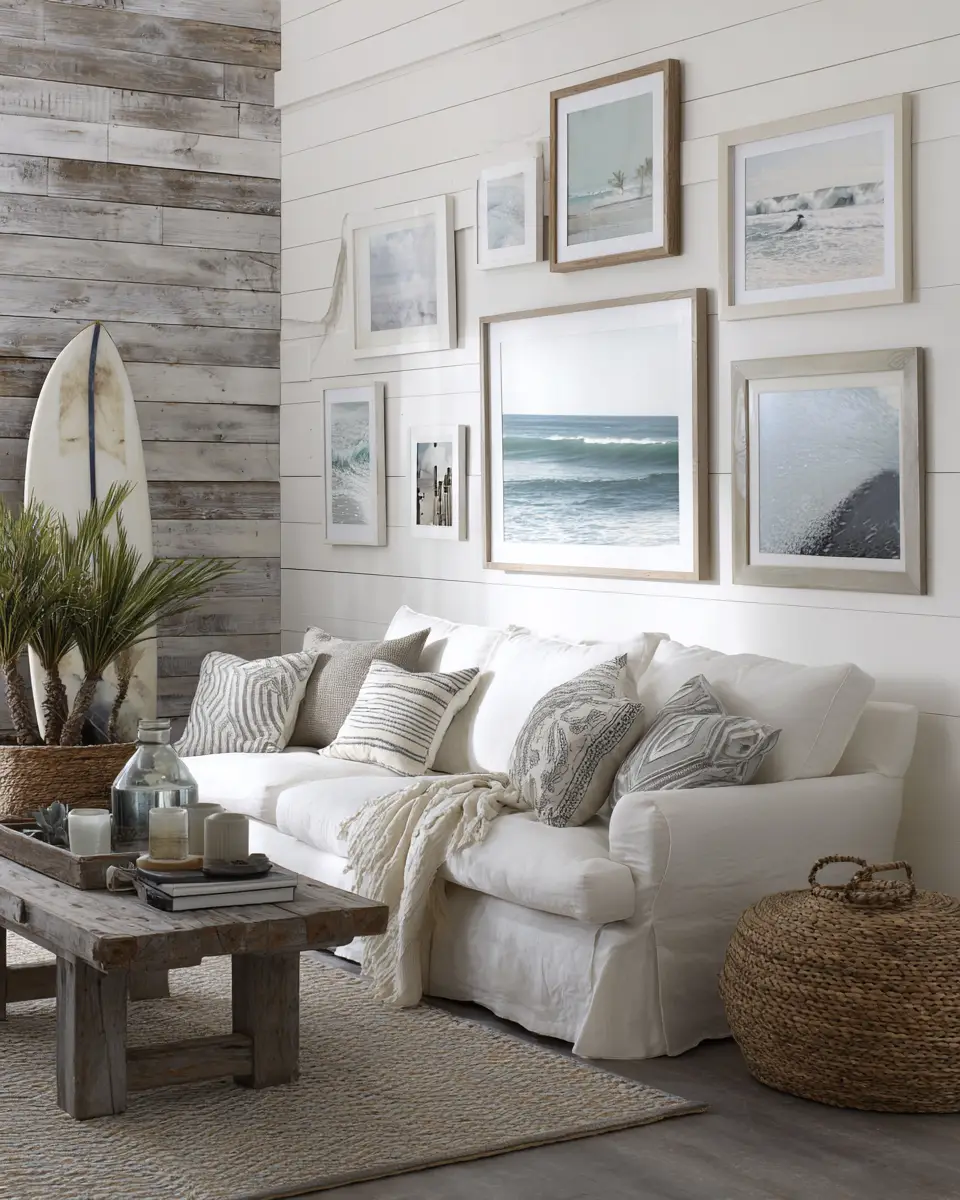 Greige Coastal Garage Decor Ideas