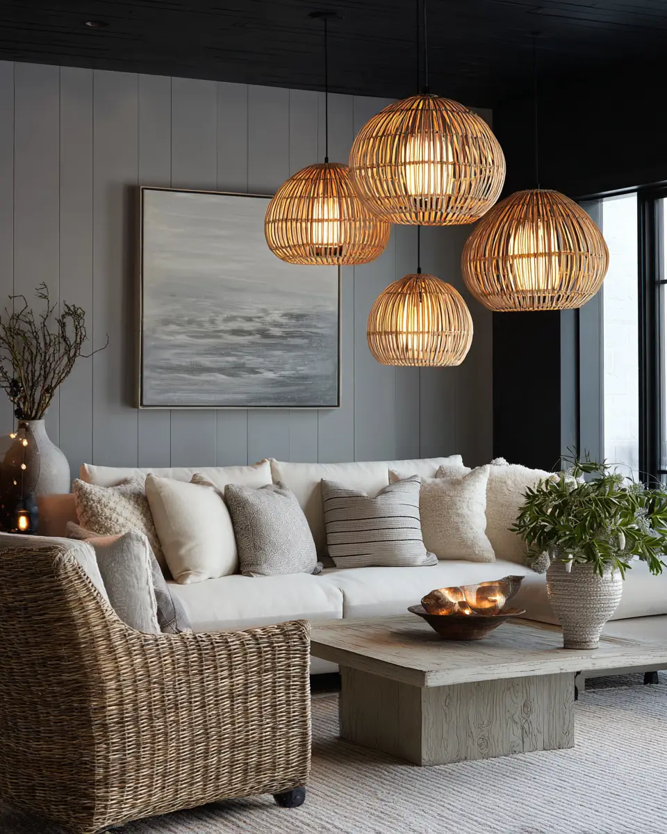 Greige Coastal Garage Decor Ideas