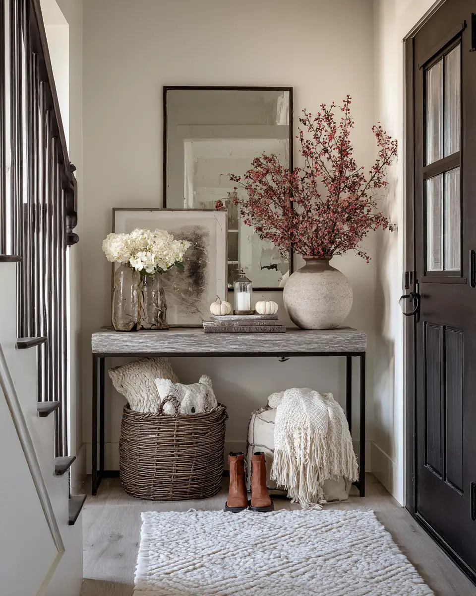 Greige Entryway Decor Ideas