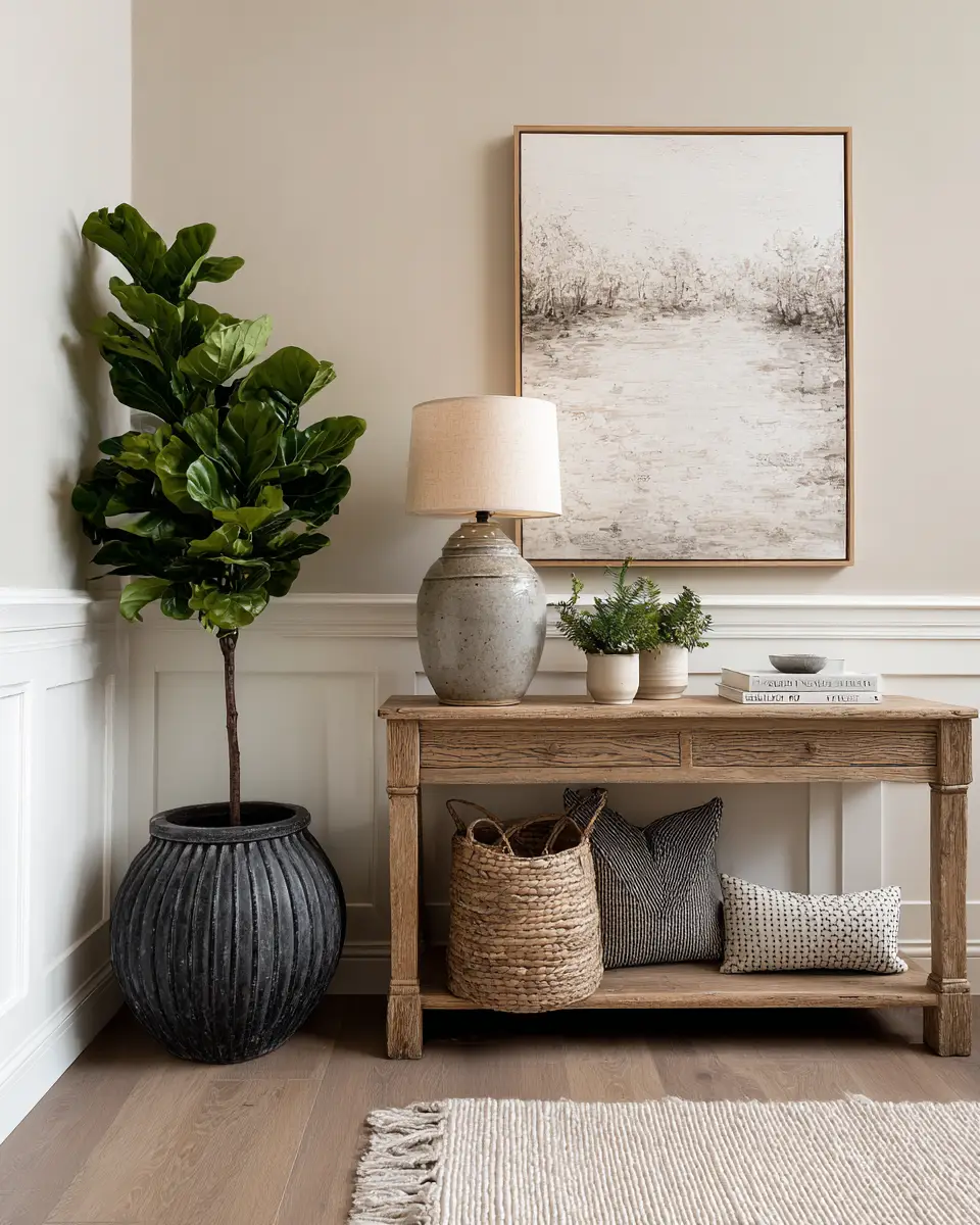 Greige Entryway Decor Ideas
