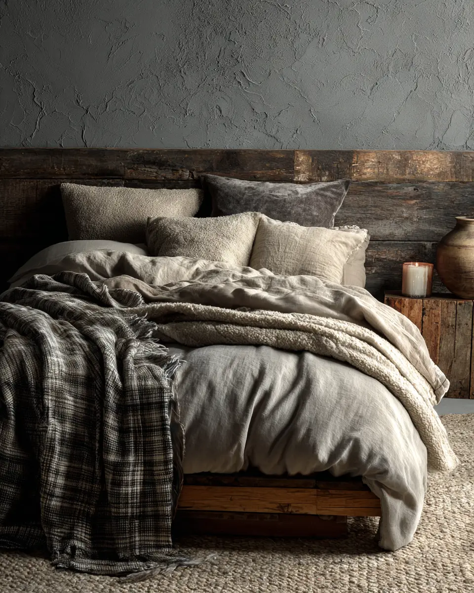 Greige Industrial Bedroom Decor Ideas