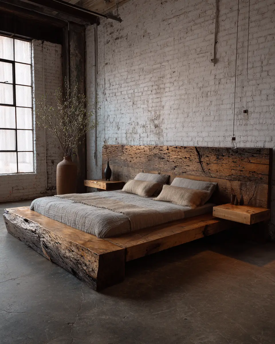 Greige Industrial Bedroom Decor Ideas
