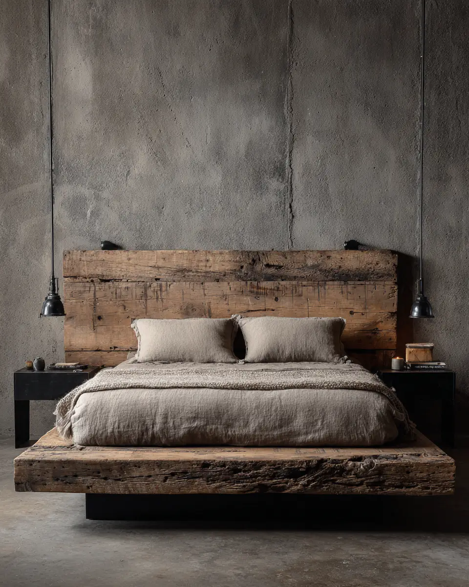 Greige Industrial Bedroom Decor Ideas