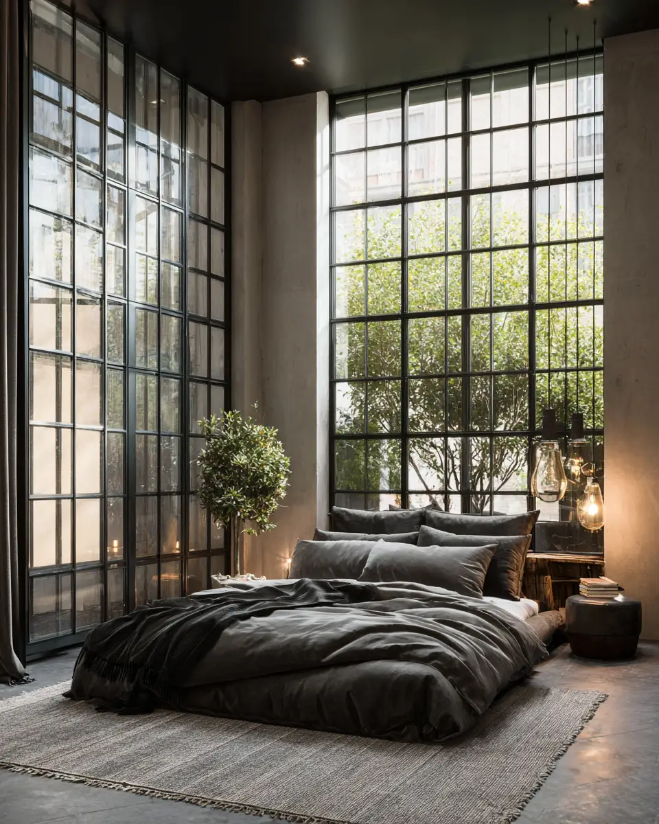 Greige Industrial Bedroom Decor Ideas