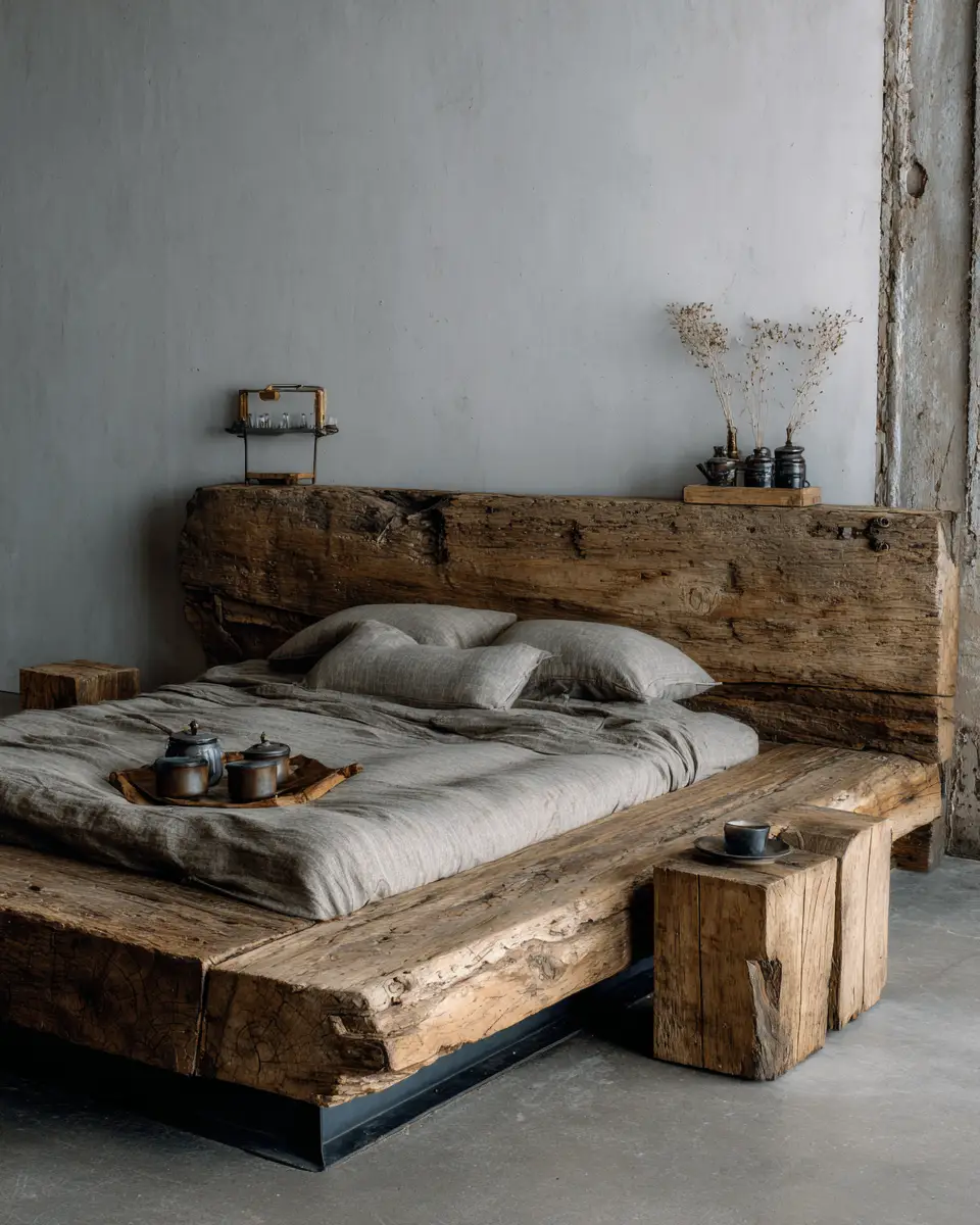 Greige Industrial Bedroom Decor Ideas