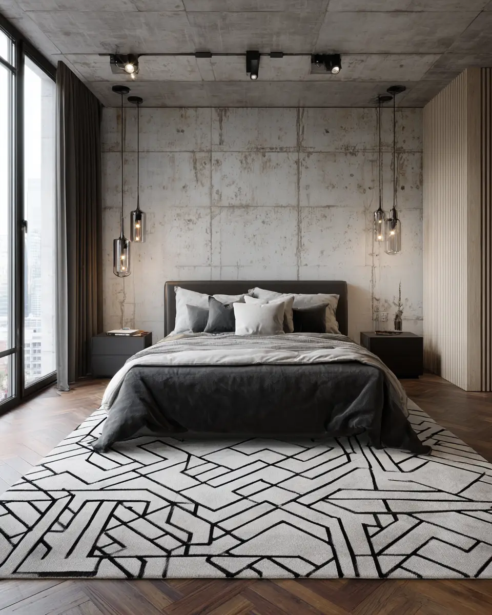 Greige Industrial Bedroom Decor Ideas