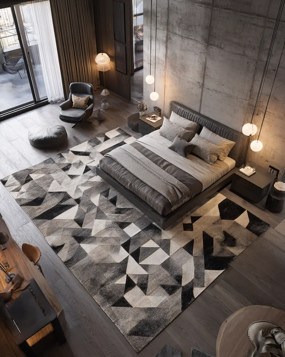 Greige Industrial Bedroom Decor Ideas