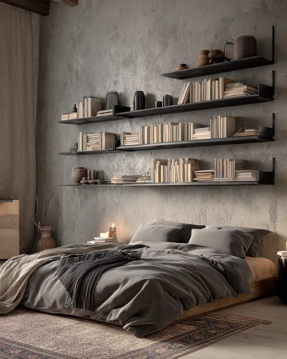 Greige Industrial Bedroom Decor Ideas