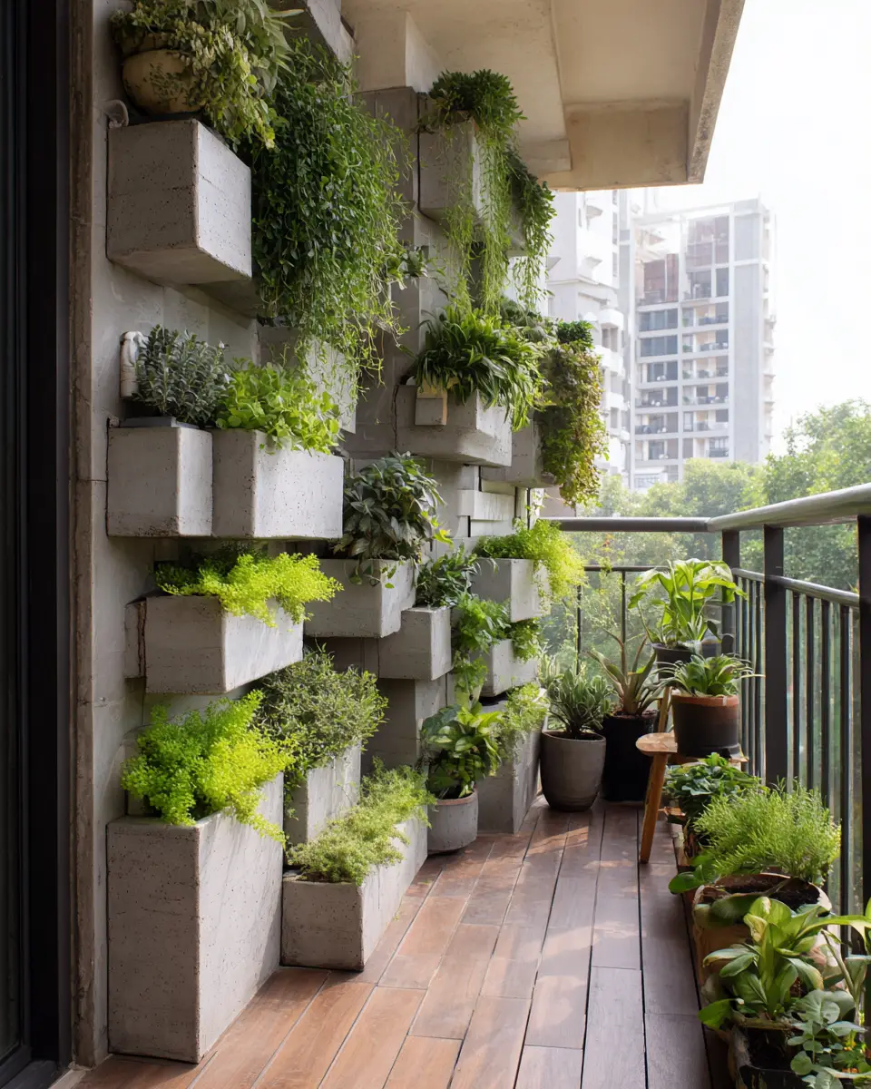 Greige Japandi Balcony Decor Ideas