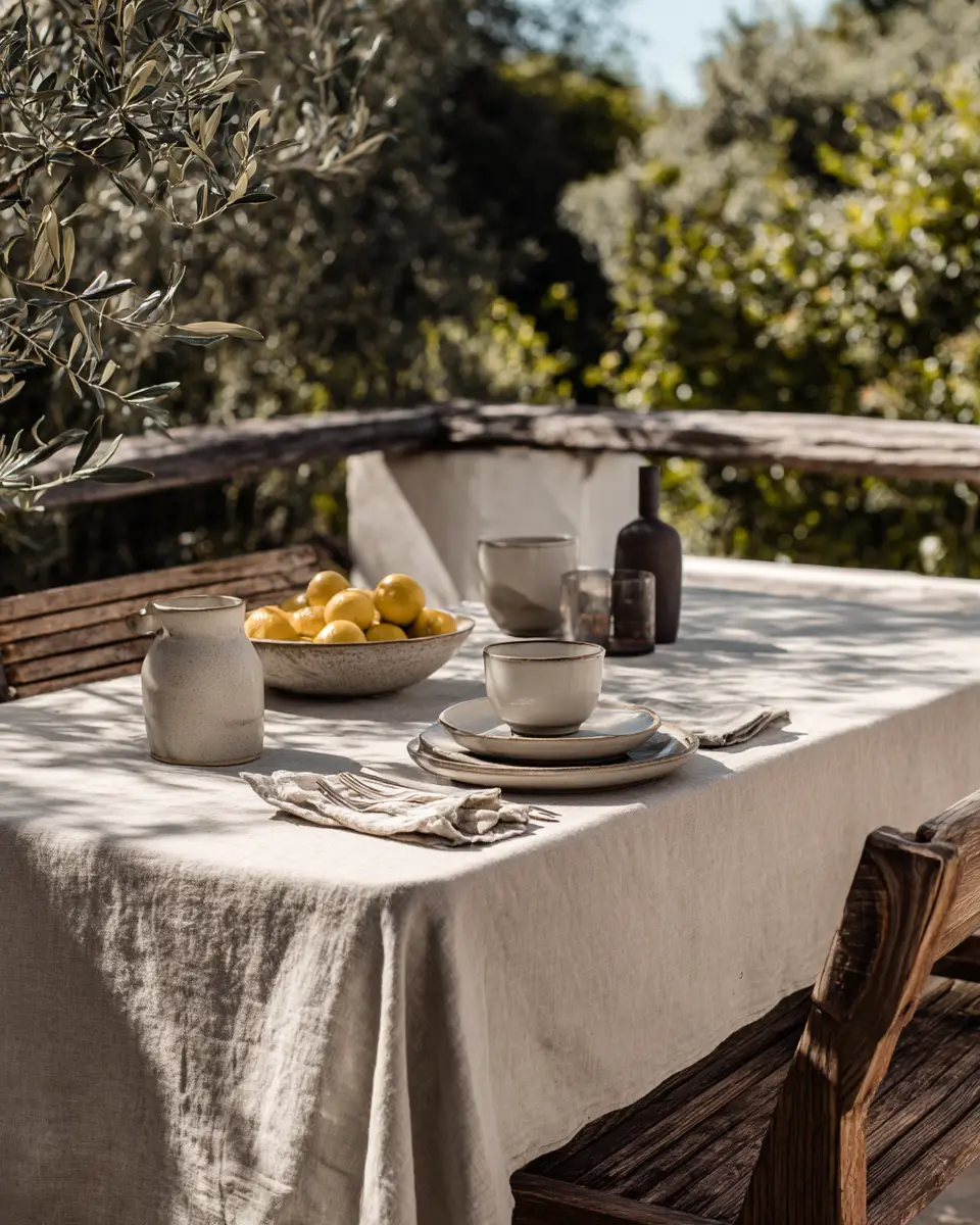 Greige Japandi Balcony Decor Ideas