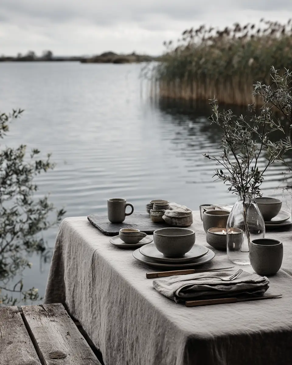 Greige Japandi Balcony Decor Ideas