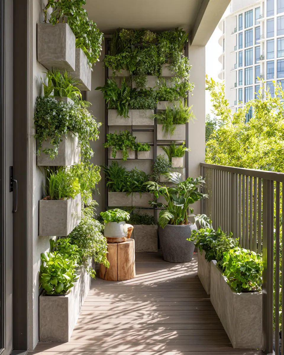 Greige Japandi Balcony Decor Ideas