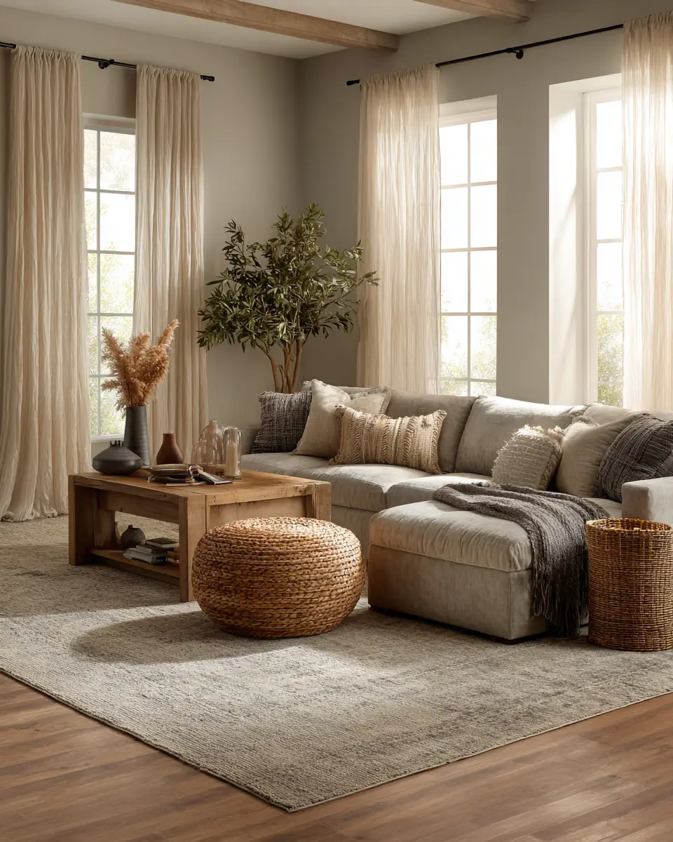 Greige Living Room Decor Ideas