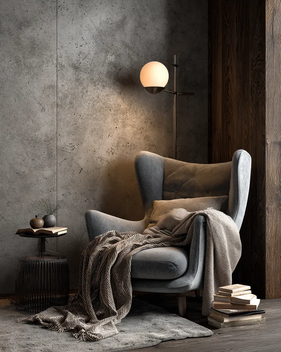 Greige Organic Modern Living Room Decor Ideas