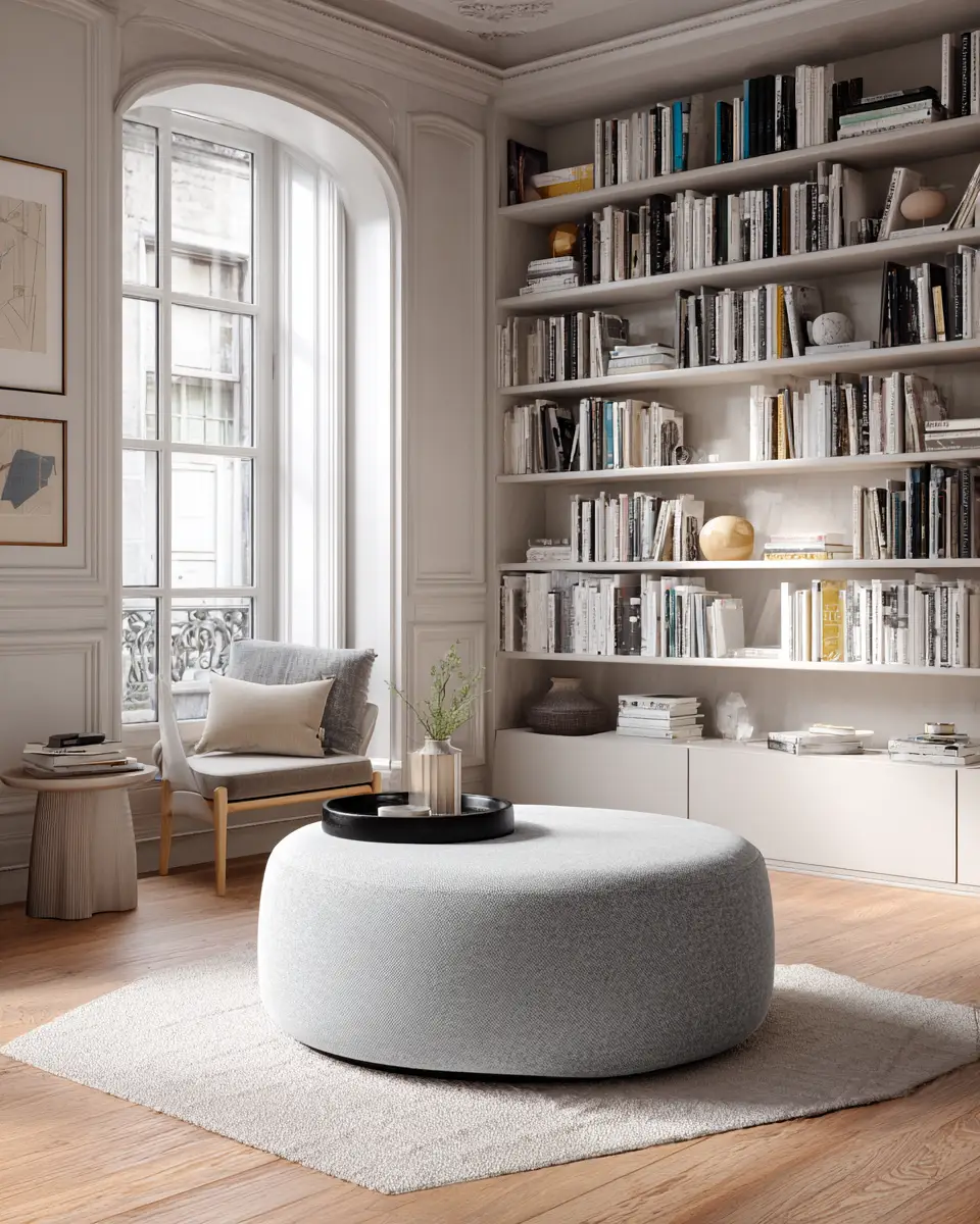 Greige Organic Modern Living Room Decor Ideas