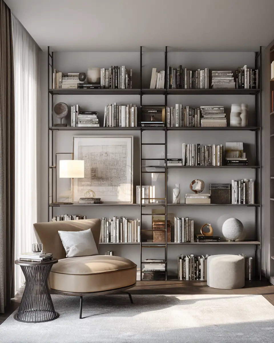 Greige Organic Modern Living Room Decor Ideas