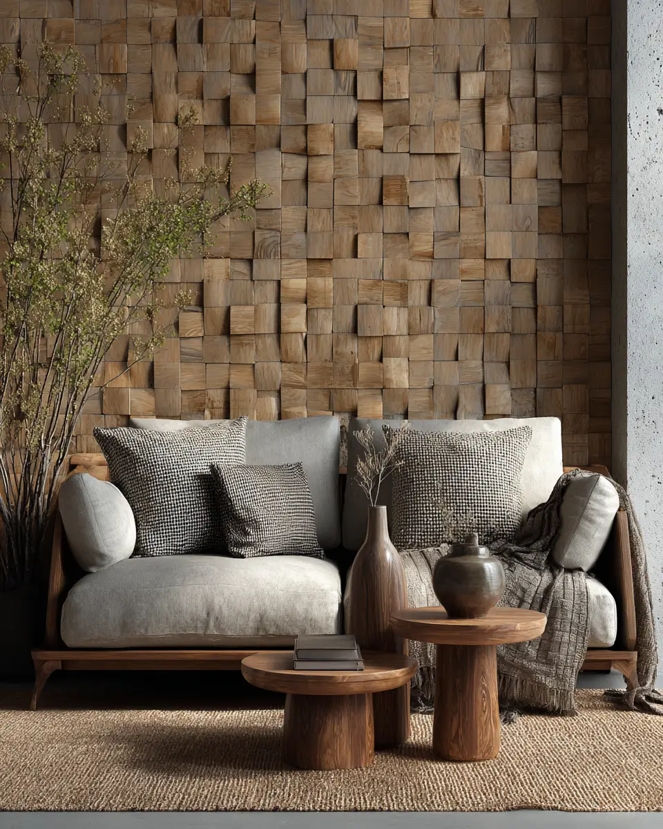 Greige Organic Modern Living Room Decor Ideas