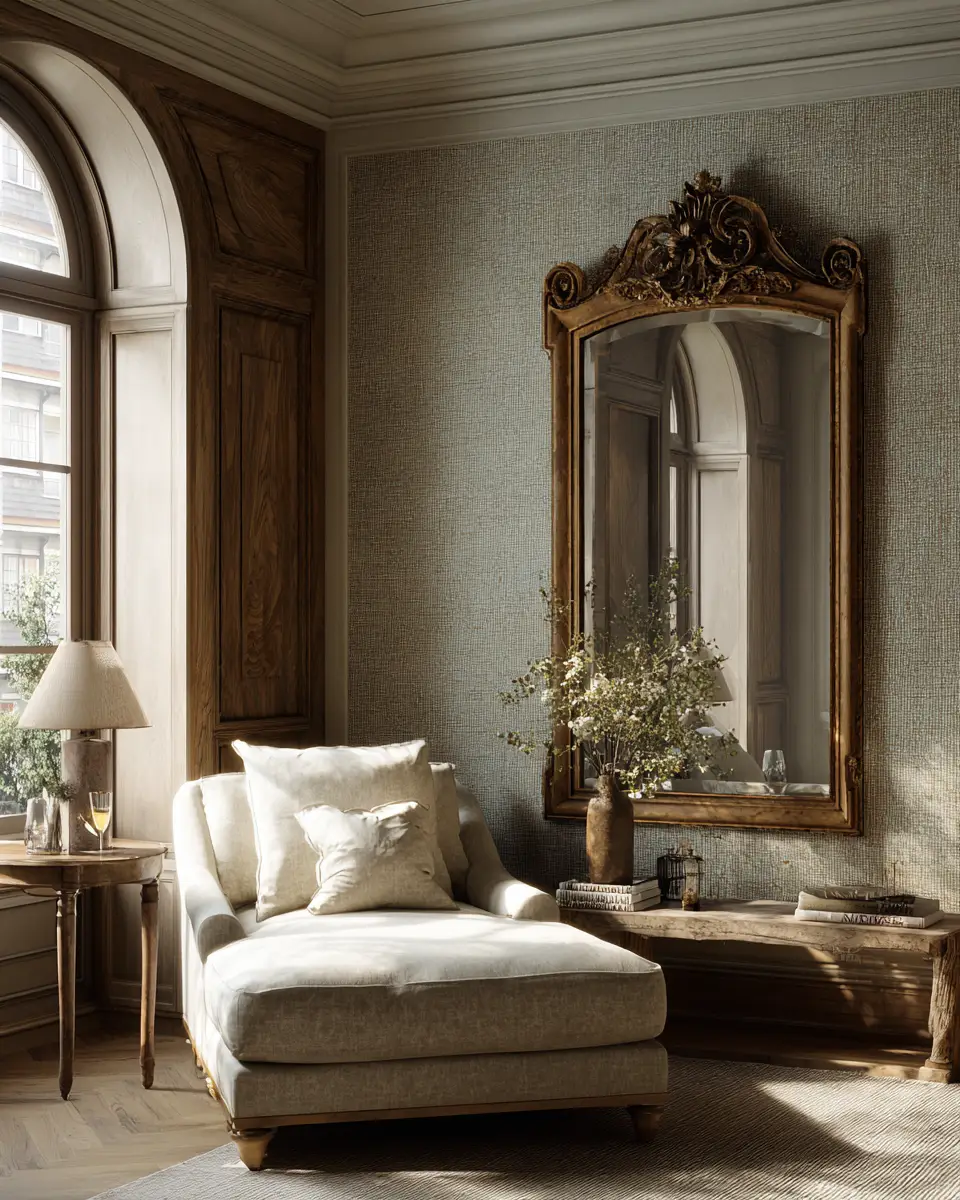 Greige Traditional Living Room Decor Ideas