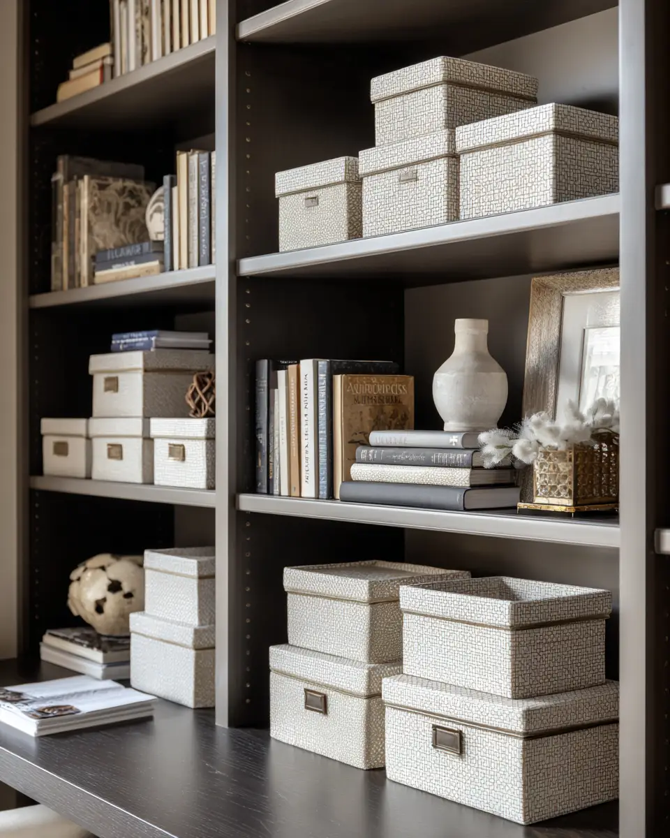 Greige Transitional Home Office Decor Ideas