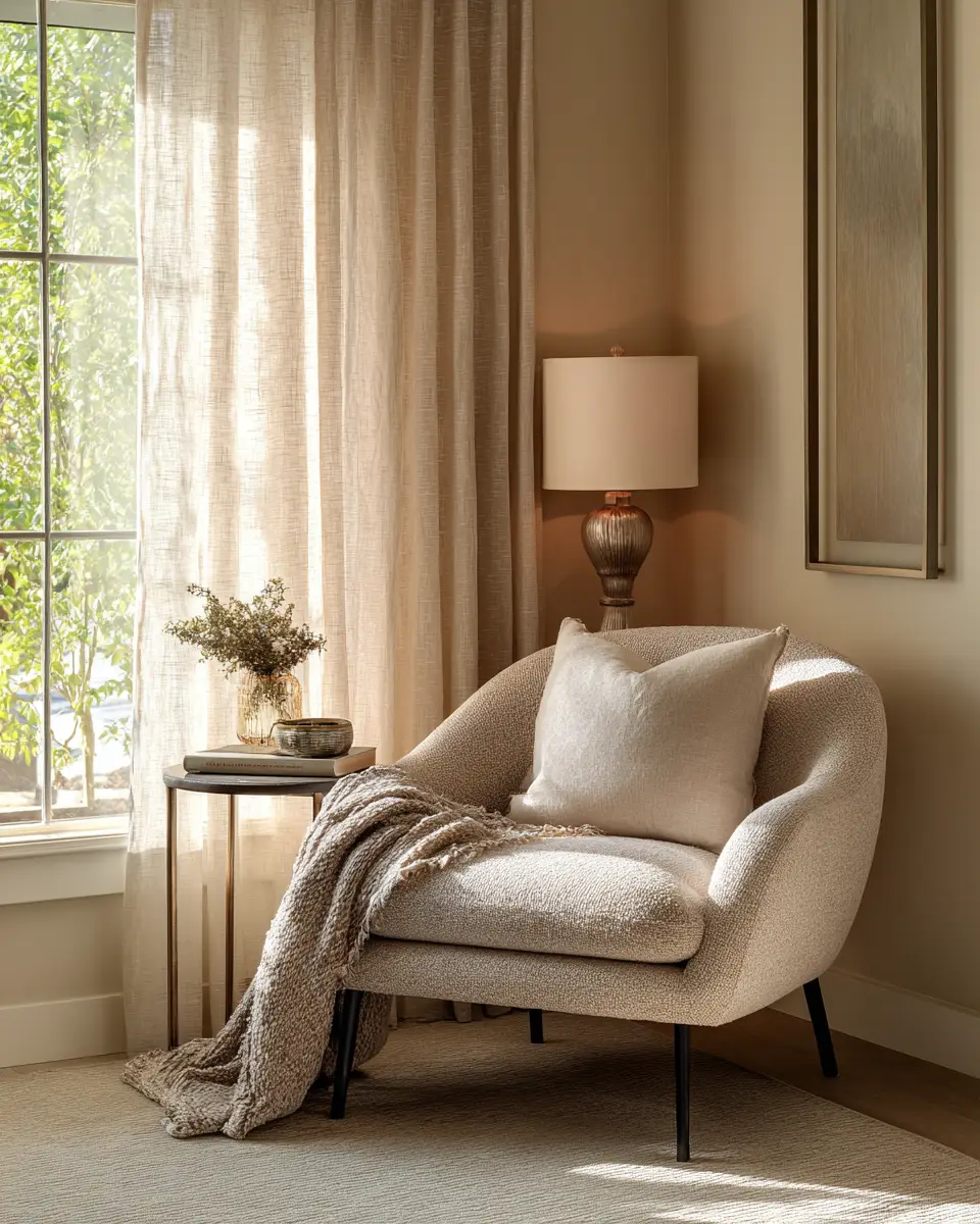 Greige Transitional Home Office Decor Ideas