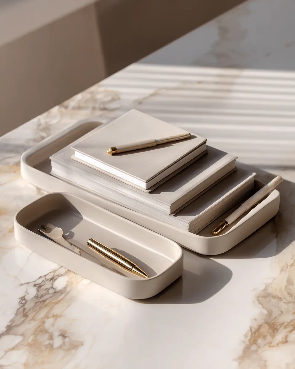 Greige Transitional Home Office Decor Ideas