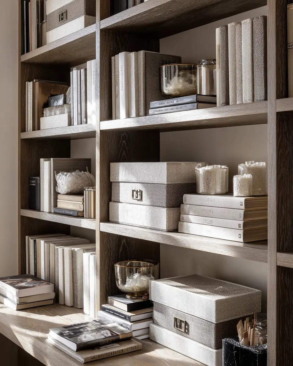 Greige Transitional Home Office Decor Ideas