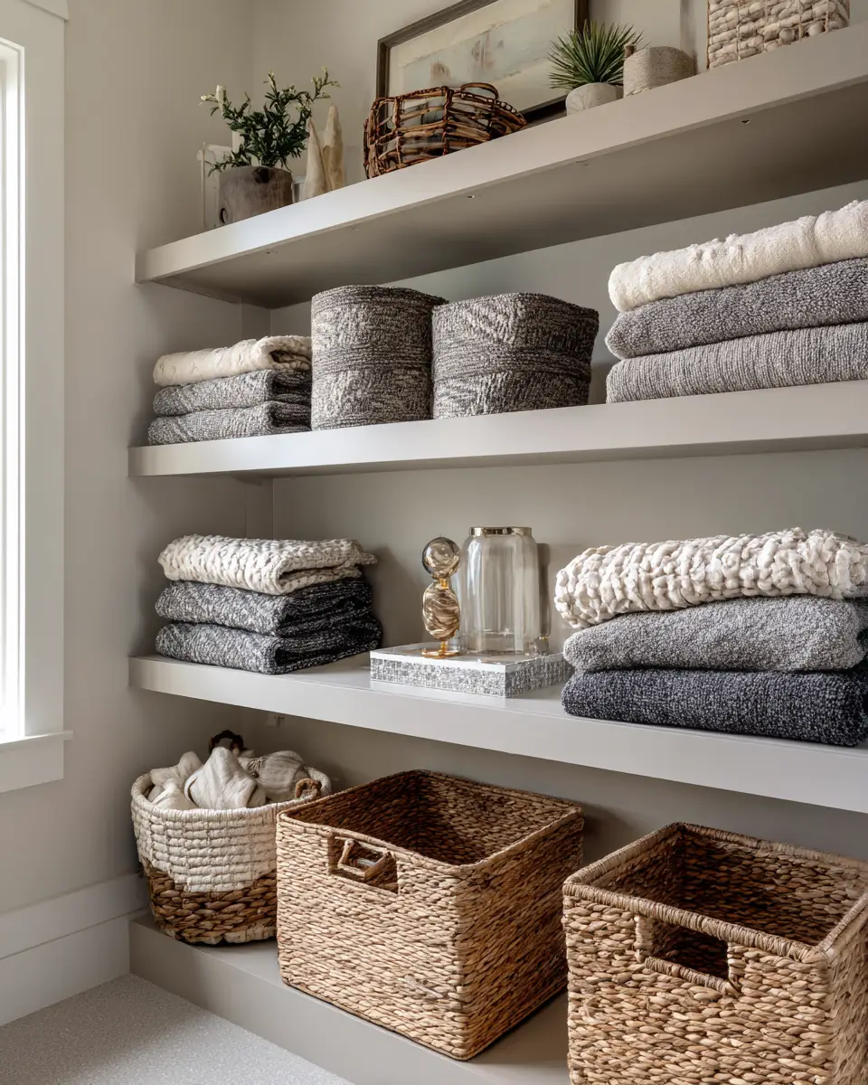 Greige Transitional Laundry Room Decor Ideas