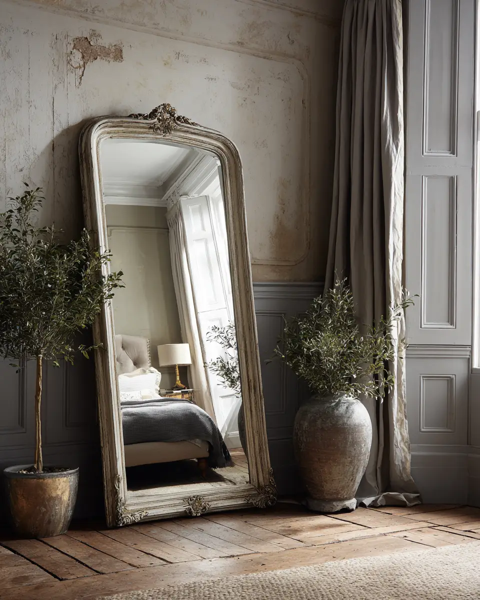 Greige Vintage Bedroom Decor Ideas