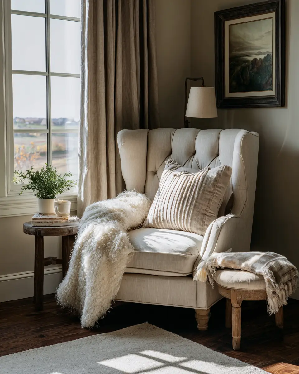 Greige Vintage Bedroom Decor Ideas