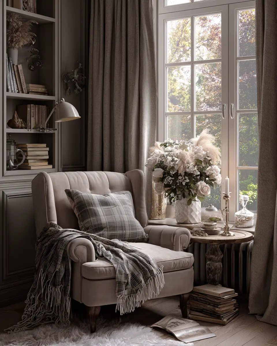 Greige Vintage Bedroom Decor Ideas