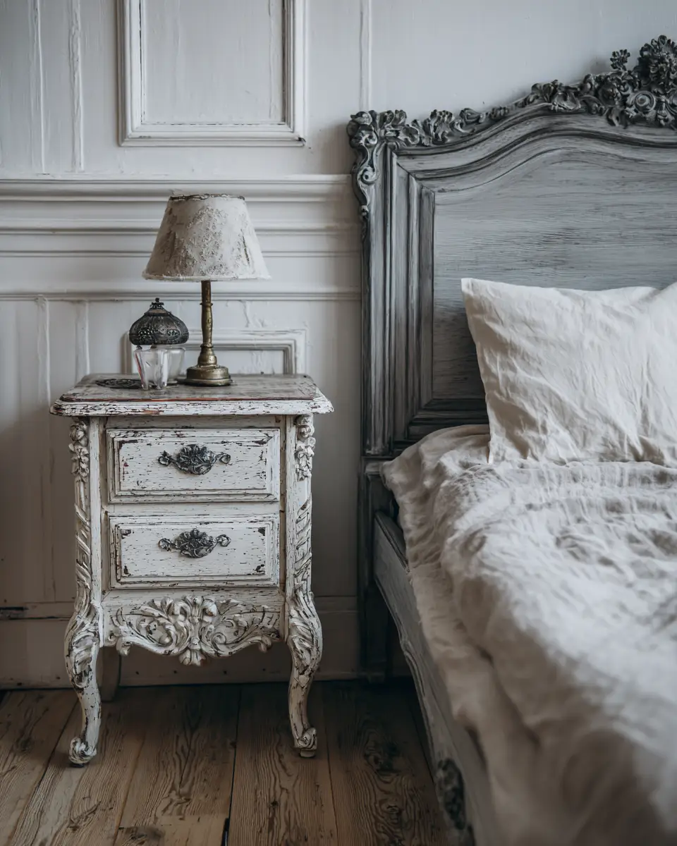 Greige Vintage Bedroom Decor Ideas