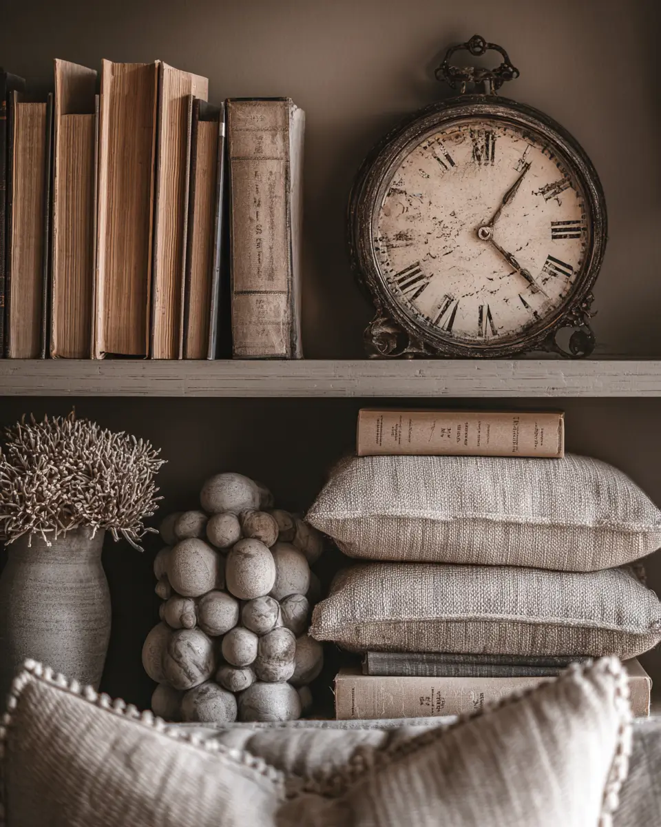 Greige Vintage Bedroom Decor Ideas