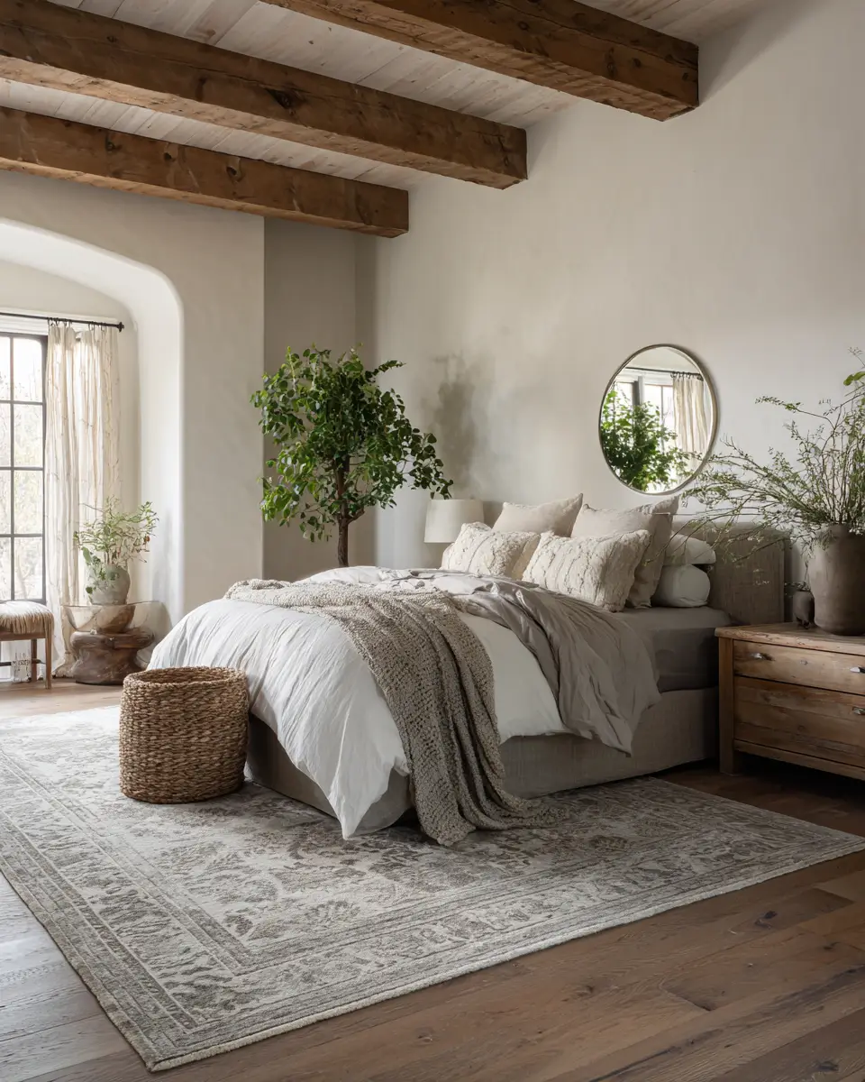 Greige Vintage Bedroom Decor Ideas