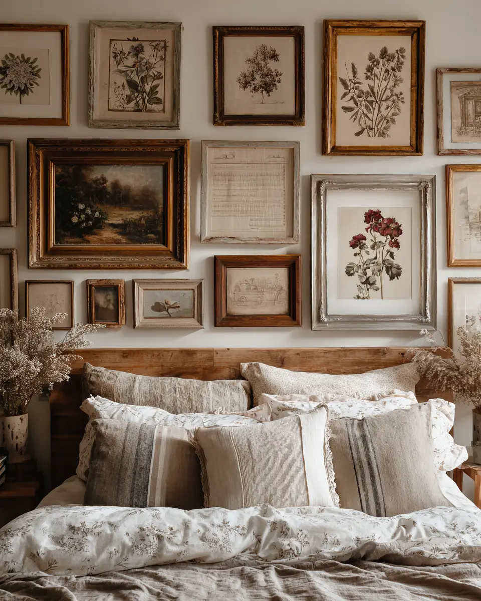 Greige Vintage Bedroom Decor Ideas