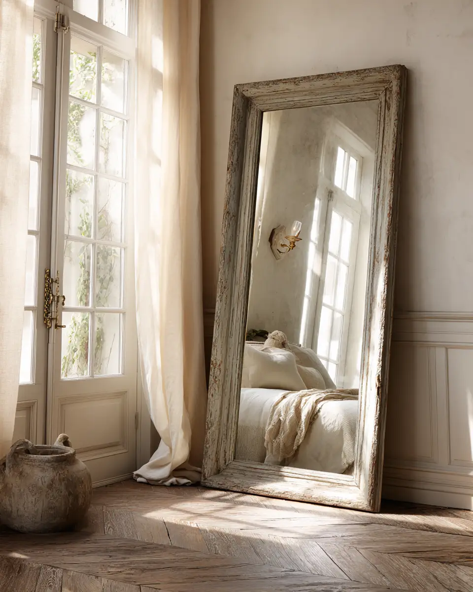 Greige Vintage Bedroom Decor Ideas