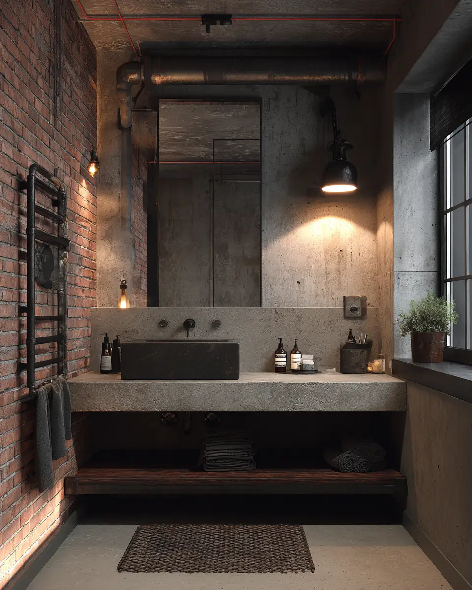 Industrial Bathroom Decor Ideas