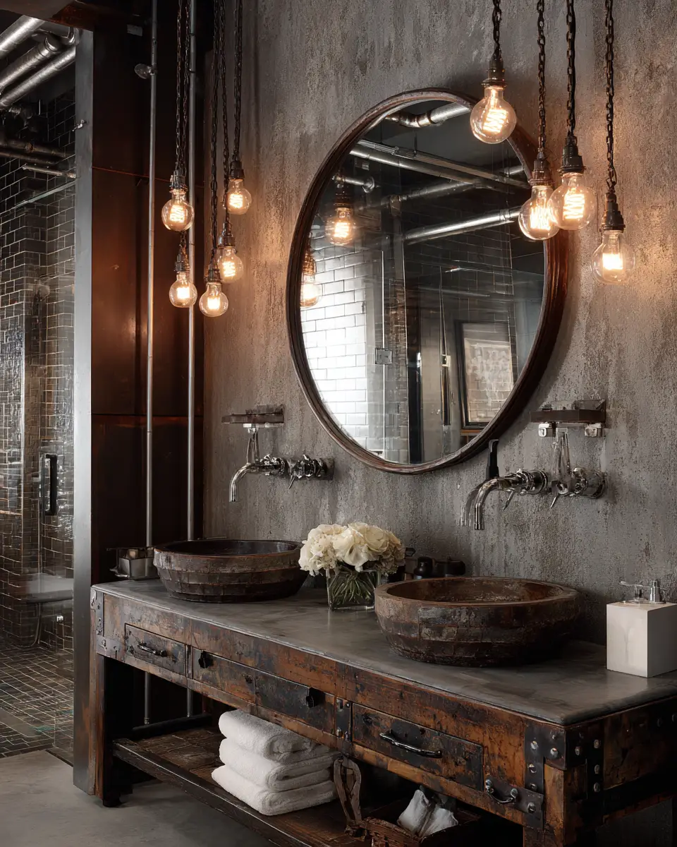 Industrial Bathroom Decor Ideas