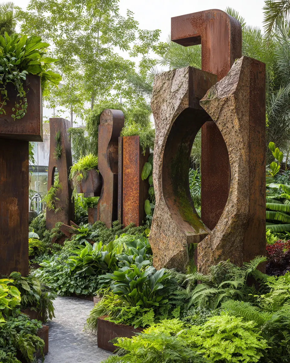 Industrial Garden Decor Ideas