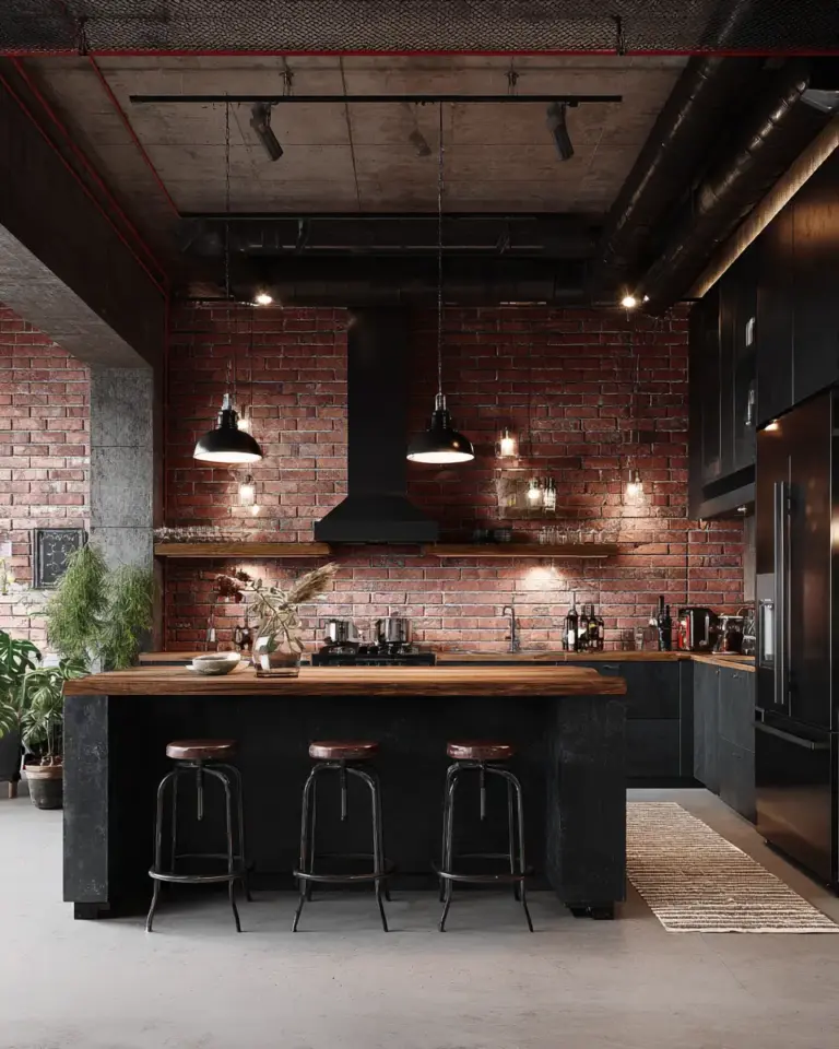 Industrial Kitchen Decor Ideas - Featured