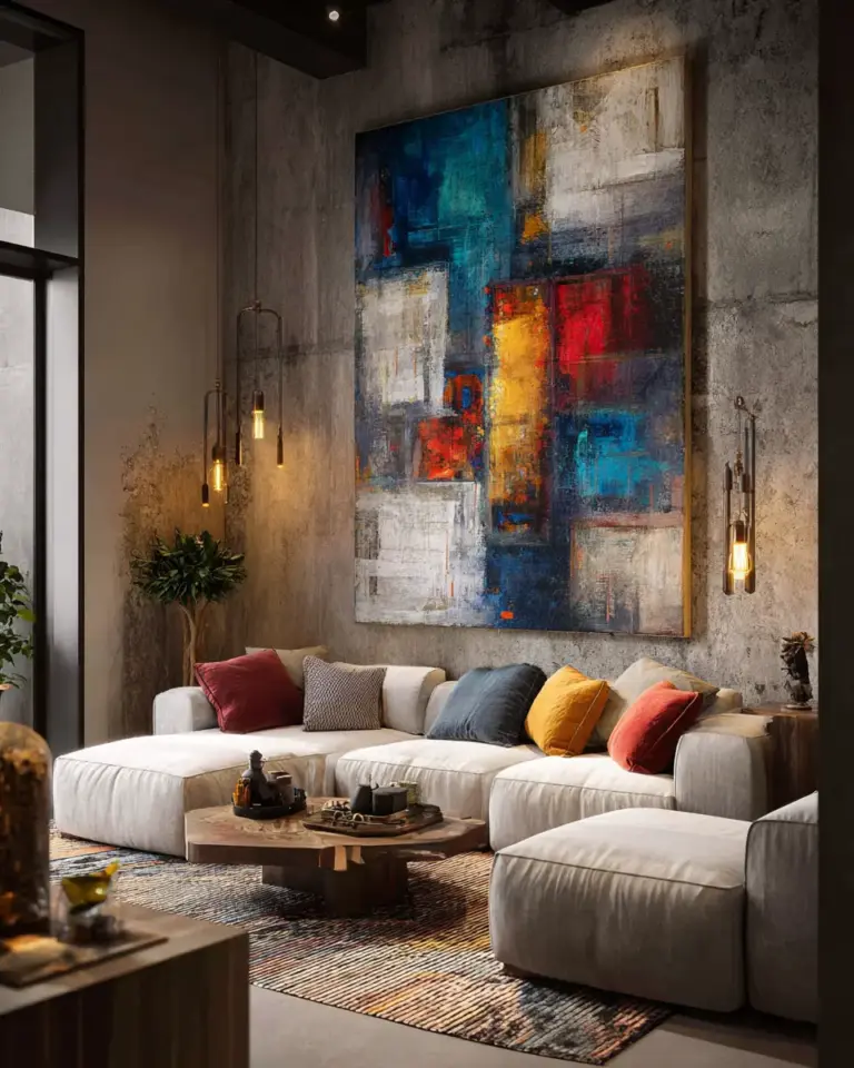 Industrial Living Room Decor Ideas - Featured