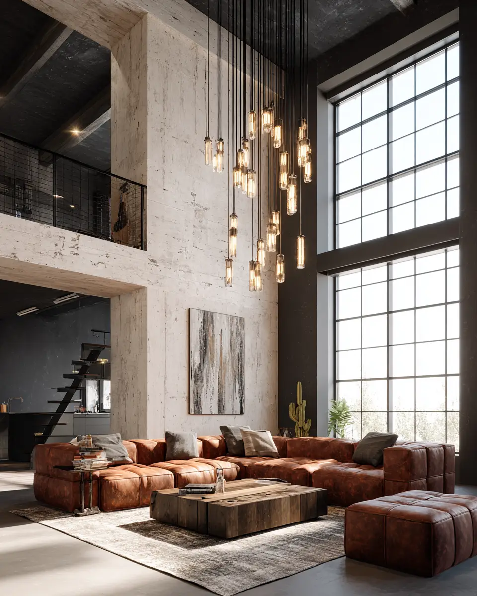 Industrial Living Room Decor Ideas