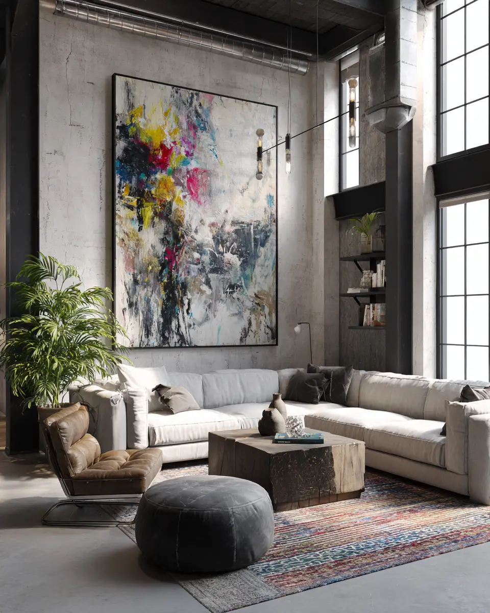 Industrial Living Room Decor Ideas